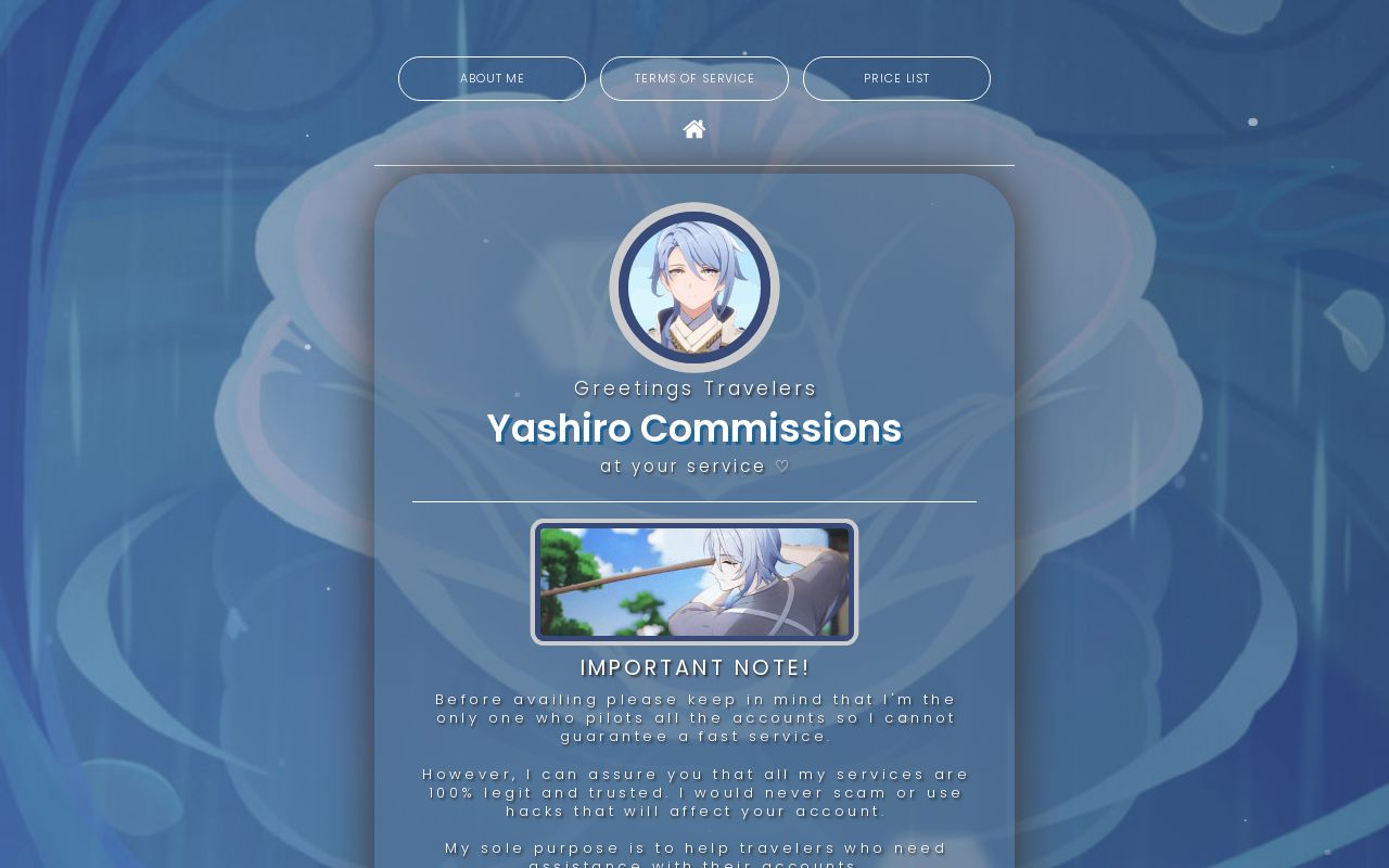 Yashiro Commissions